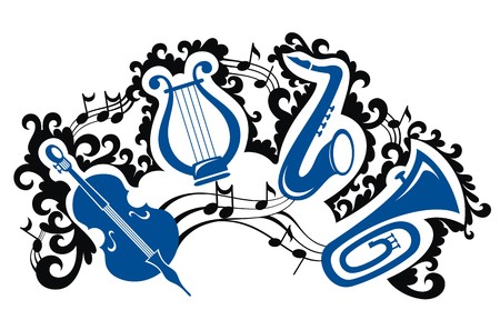 Music backgroundのイラスト素材