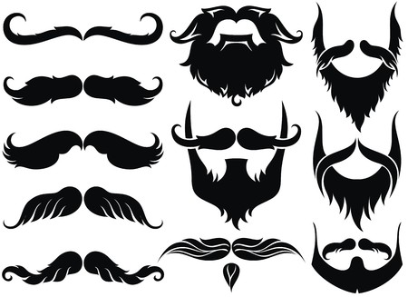 Mustache setのイラスト素材