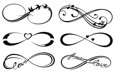 Infinity love, forever symbol