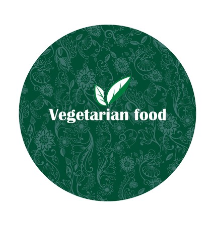 Organic food. Emblem of healthy nutritionのイラスト素材
