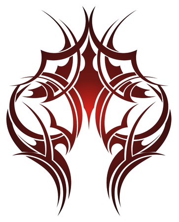 maori tribal tattooのイラスト素材