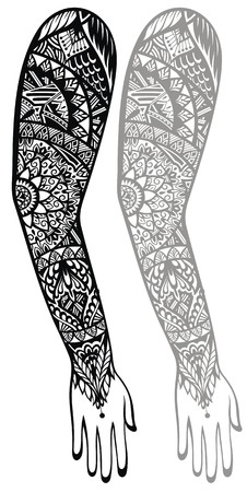 Maori style tattoo designのイラスト素材