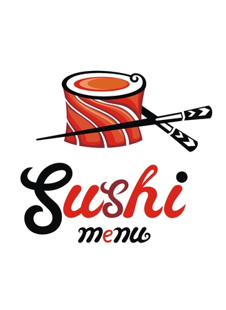 Sushi restaurant, sea food.のイラスト素材