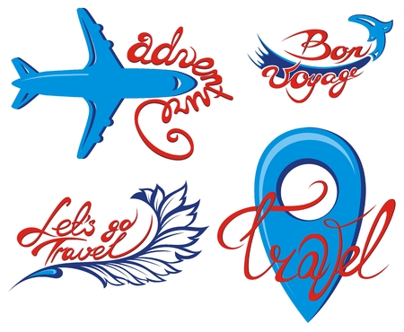 Travel set icons.のイラスト素材