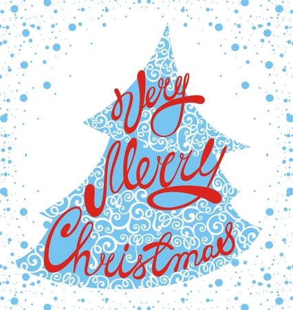 Beautiful christmas treeのイラスト素材