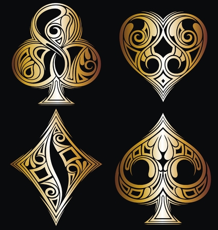 Suit of playing cardsのイラスト素材