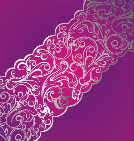 Floral pattern invitationのイラスト素材