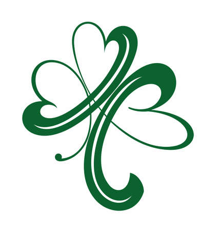 Clover Template vector symbol nature. Shamrock designのイラスト素材