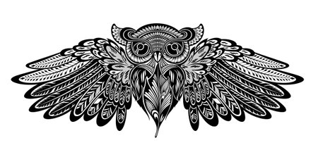 Creative Owl Icon Vector Logo Templateのイラスト素材