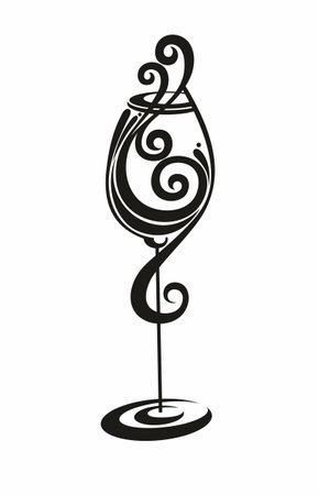 Wine glass icon. vector illustration.のイラスト素材