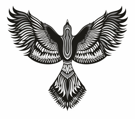 Flying Bird abstract design vector template. Dove .Eagle Logotype concept iconのイラスト素材