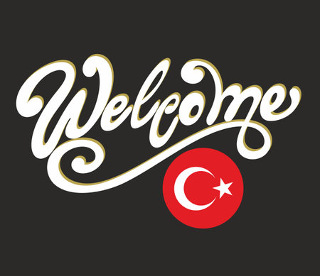 Welcome to Turkey banner vector templateのイラスト素材