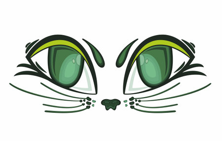 Cat eye  design iconのイラスト素材