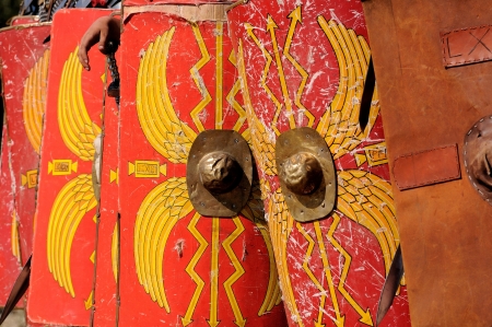 Roman legion shieldの写真素材