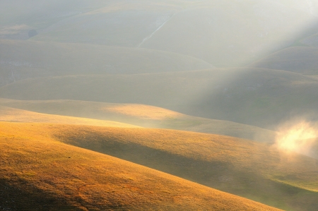 Castelluccio sunriseの写真素材