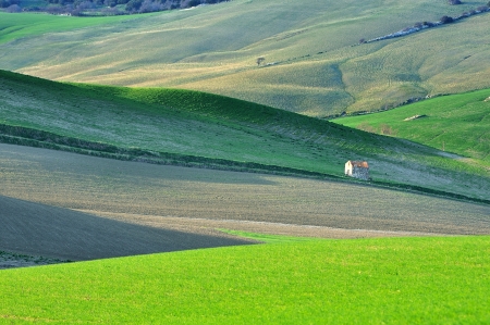 Landscape of italian countryの写真素材