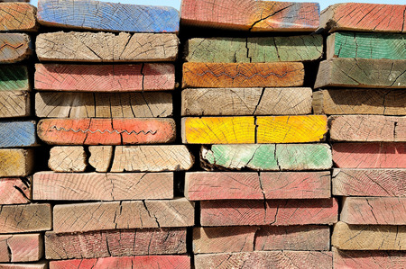 multicolor scaffolding planksの写真素材
