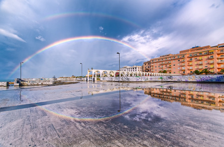 rainbow fish eyeの写真素材
