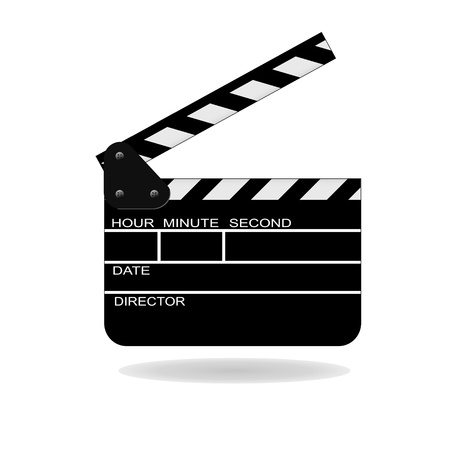 open movie slateのイラスト素材