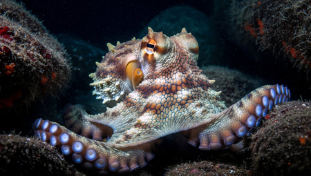 Octopus (Octopus vulgaris) in the Red Sea, Egyptの素材