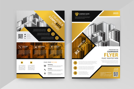 Business Brochure. Flyer Design. Annual Report Vector illustrationのイラスト素材