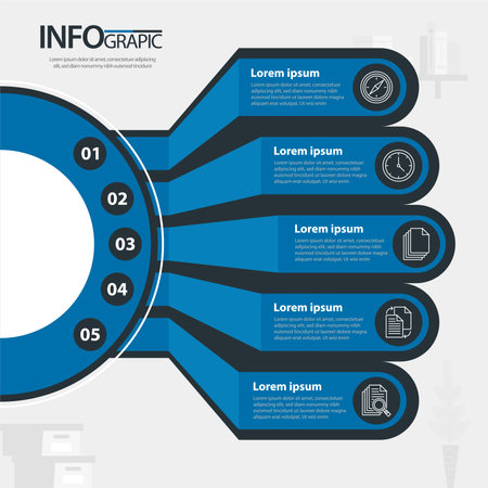 Infographic Design Elements for Your Business Vector Illustration. EPS10のイラスト素材