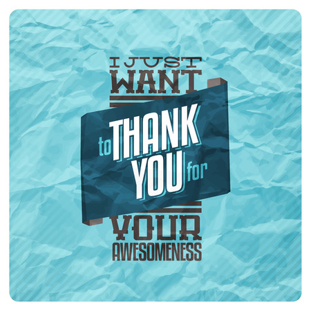 Vintage thank you cardのイラスト素材