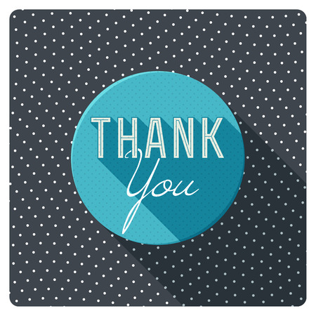 Vintage thank you cardのイラスト素材