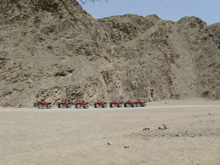 Quads in the desertの写真素材