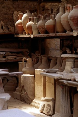 clay potsの写真素材