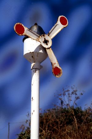 railway signの写真素材