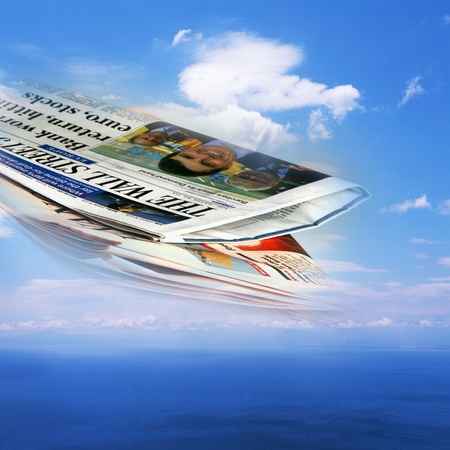 flight newsの写真素材