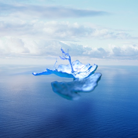 flight in the skyの写真素材