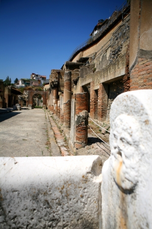 excavations of Herculaneumの写真素材