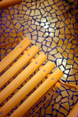 folding chairの写真素材