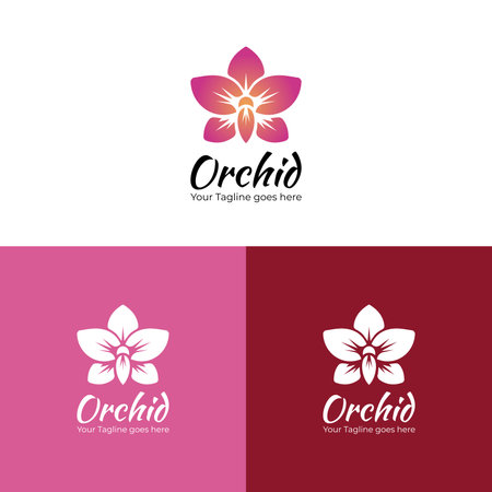 Orchid Logo for your design suitable for your businessのイラスト素材