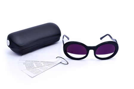 sunglasses with a caseの写真素材