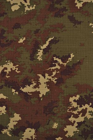 Close up camouflage fabric in a vertical orientationの写真素材