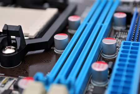 Wrotham on the motherboard close upの写真素材