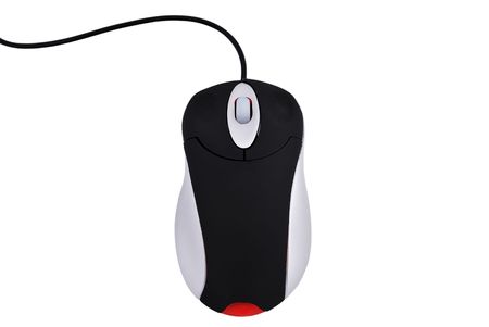 computer mouse on white backgroundの写真素材