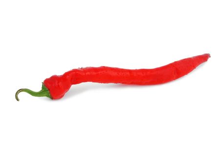 red pepper on a white backgroundの写真素材