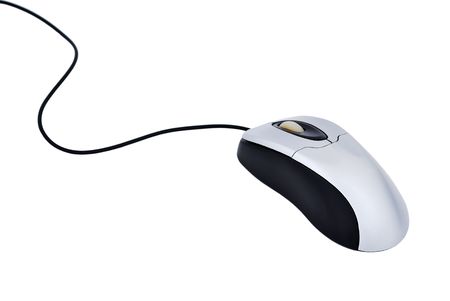 computer mouse on white backgroundの写真素材