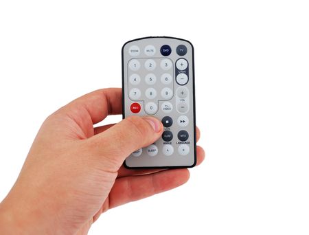 remote control tv tuner in my handの写真素材