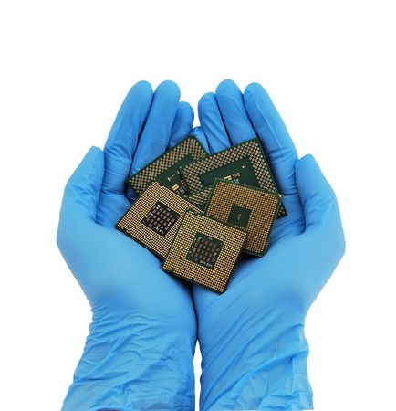 cpu in Laudon on a white backgroundの写真素材