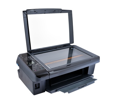 multifunction printer on a white backgroundの写真素材