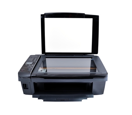 multifunction printer on a white backgroundの写真素材