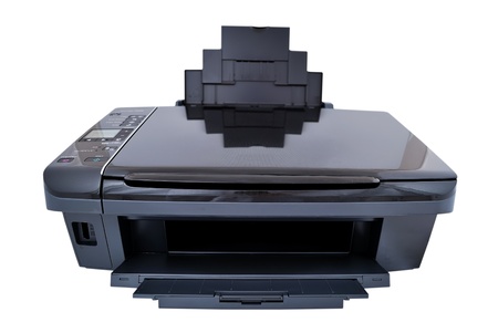 multifunction printer on a white backgroundの写真素材