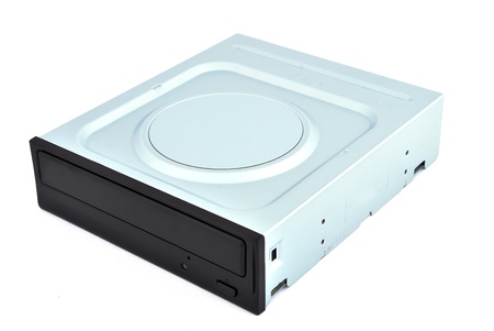 dvd rom on a white backgroundの写真素材