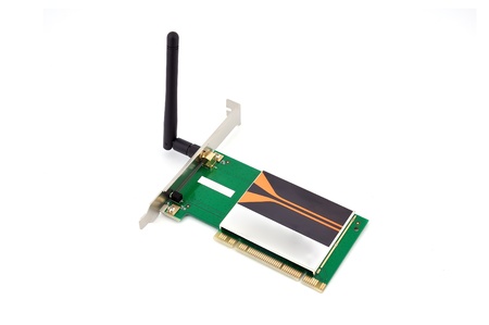 wireless pci card on a white backgroundの写真素材