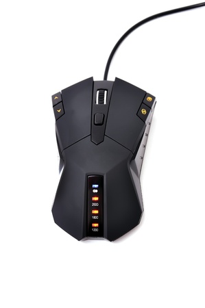 computer mouse on white backgroundの写真素材